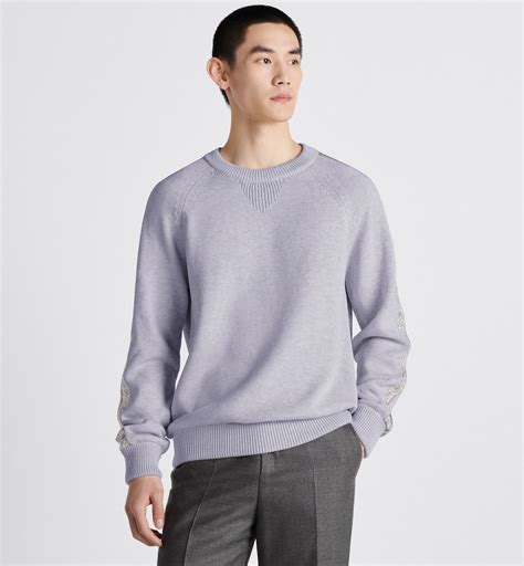 SWEATER WITH DIOR OBLIQUE INSERTS .